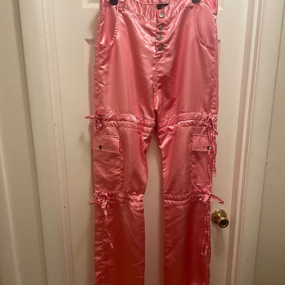 Silk Pink Pants